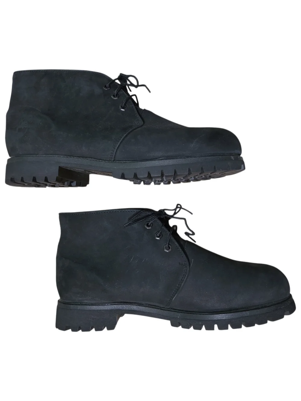 Timberland Mens Black Chukka Boots with Lug Sole Size 13W